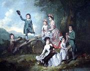 Johann Zoffany The Lavie Children Sweden oil painting artist